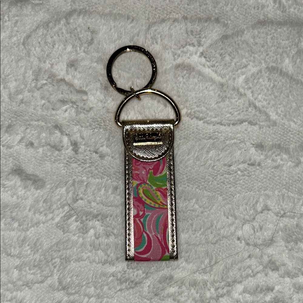 Lilly Pulitzer Colorful Keychain with Gold Accents